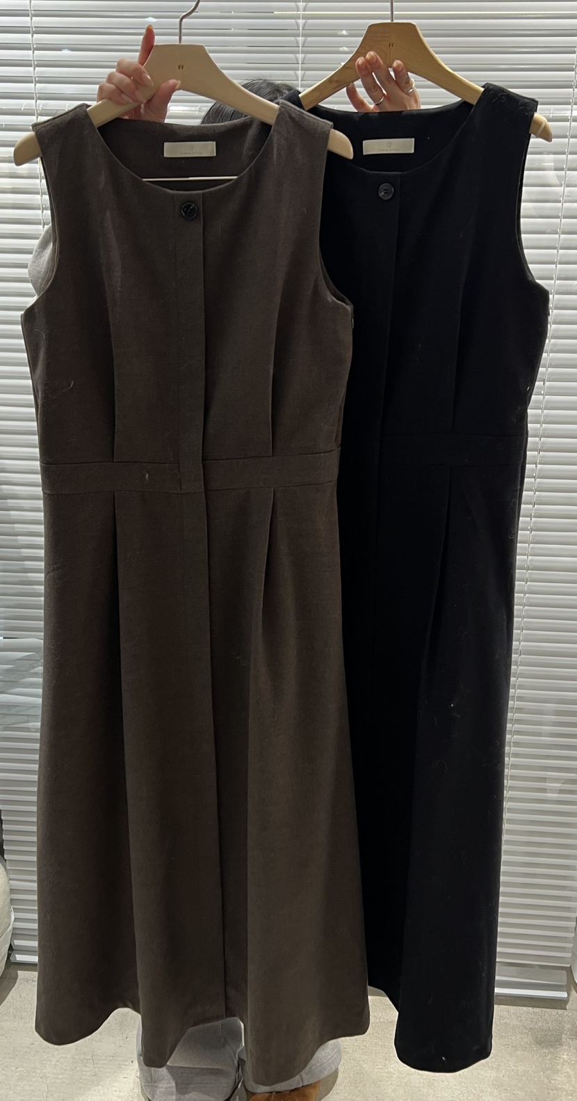 FF韓國直郵㊣女士新品人氣休閑25秋冬時尚真品連衣裙羊毛紐扣FF/SUNDAY連衣裙