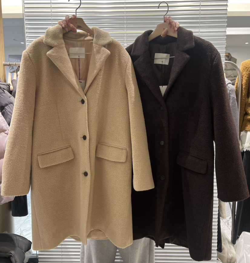 FF東大門㊣直郵女士新品真品時尚人氣熱賣25秋冬中長款大衣羊毛FF/SUNDAY中長款大衣