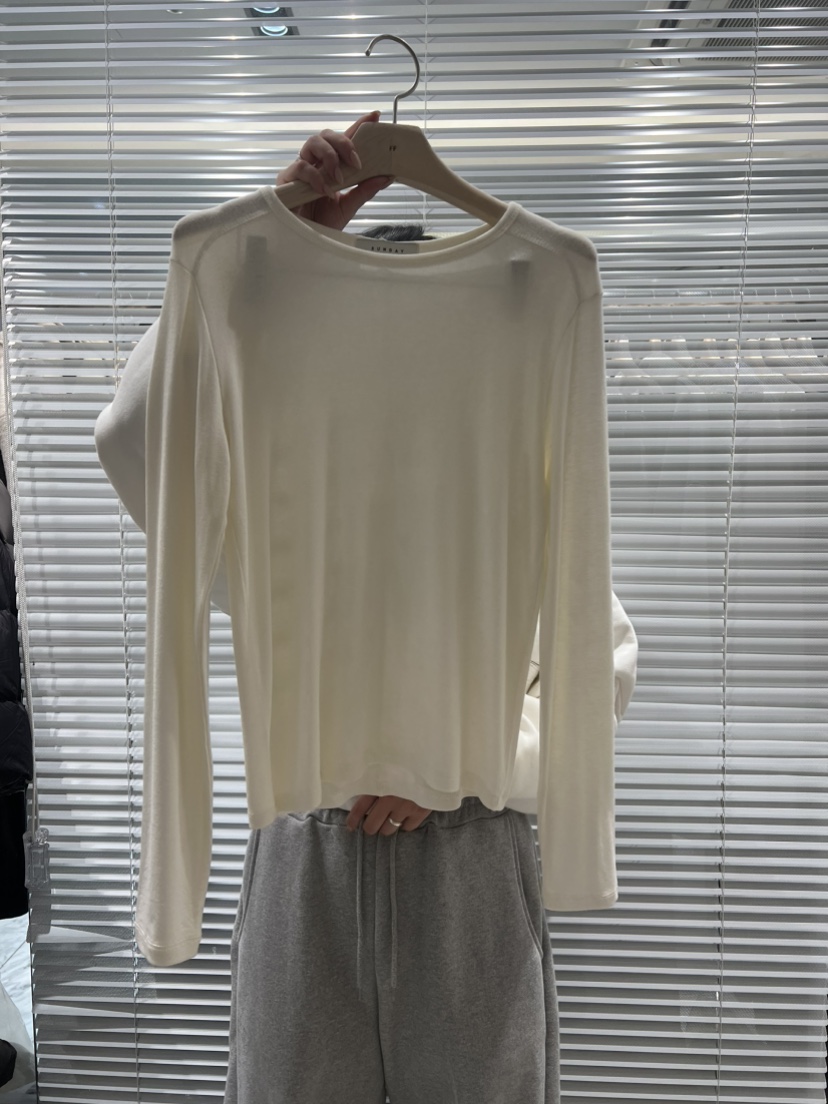 FF東大門㊣實拍女裝新款真品25秋冬時尚休閑職業人氣長袖T恤FF/SUNDAY長袖T恤圖色3