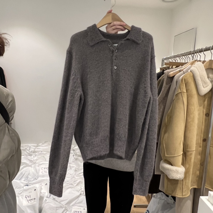 OUR-A韓國直郵㊣女士新品時尚職業25秋冬熱賣推薦毛衣羊駝OUR/NOVAE毛衣圖色3