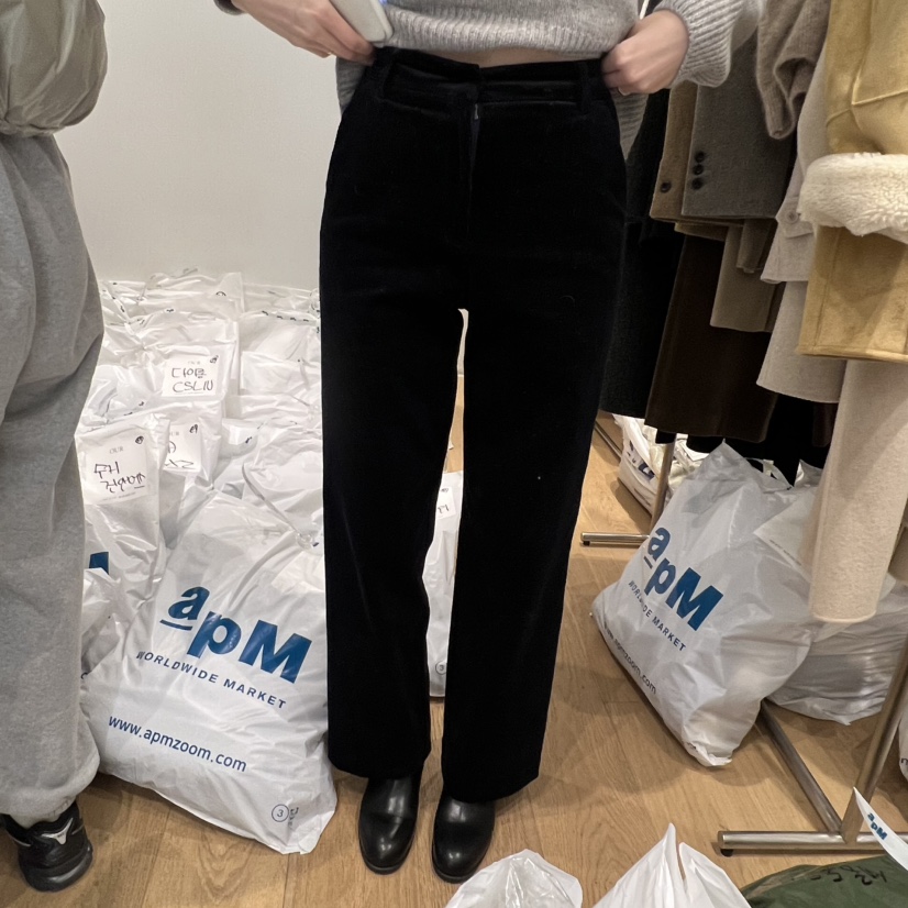 OUR-A韓國直郵㊣女裝新品真品休閑推薦熱賣人氣休閑褲燈心絨OUR-A休閑褲圖色2