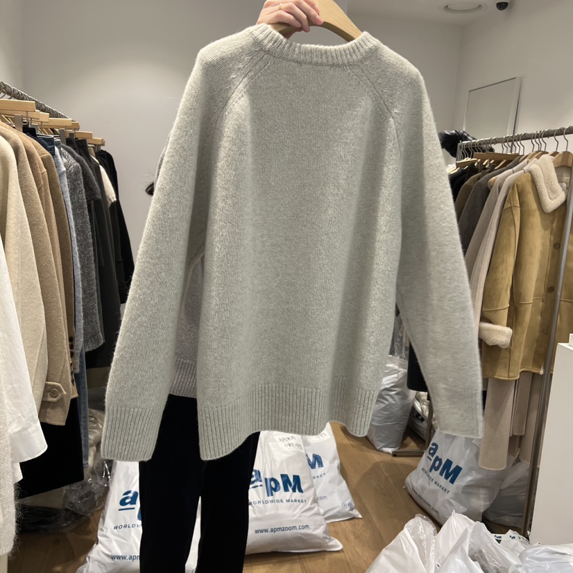 OUR-A韓國代購㊣女士新款時尚職業熱賣真品休閑25秋冬毛衣羊駝OUR-A毛衣