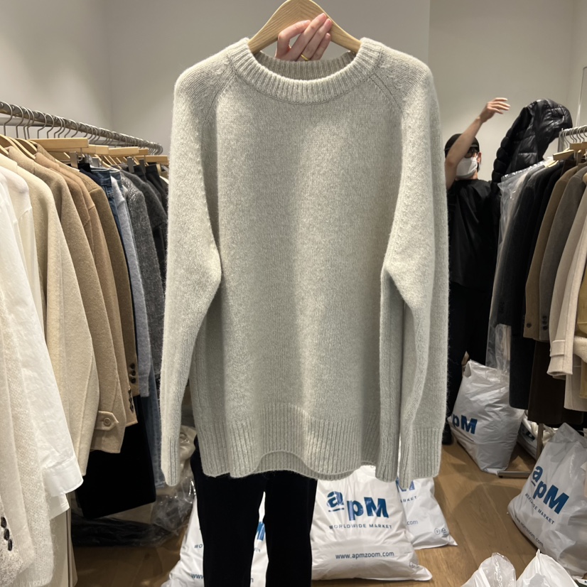 OUR-A韓國代購㊣女士新款時尚職業熱賣真品休閑25秋冬毛衣羊駝OUR-A毛衣圖色2