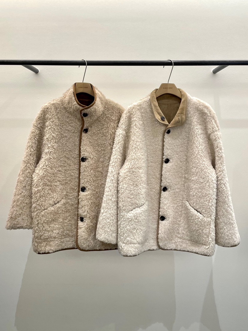 OBSESS韓國直郵㊣女士新款休閑推薦熱賣短款大衣里外穿羊毛OBSESS/EARLY BIRD短款大衣