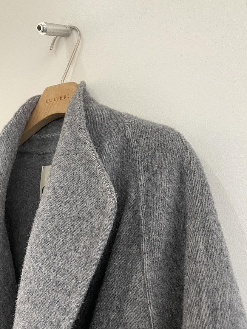 OBSESS東大門㊣代購女裝新品休閑時尚中長款大衣含腰帶手工OBSESS/EARLY BIRD中長款大衣