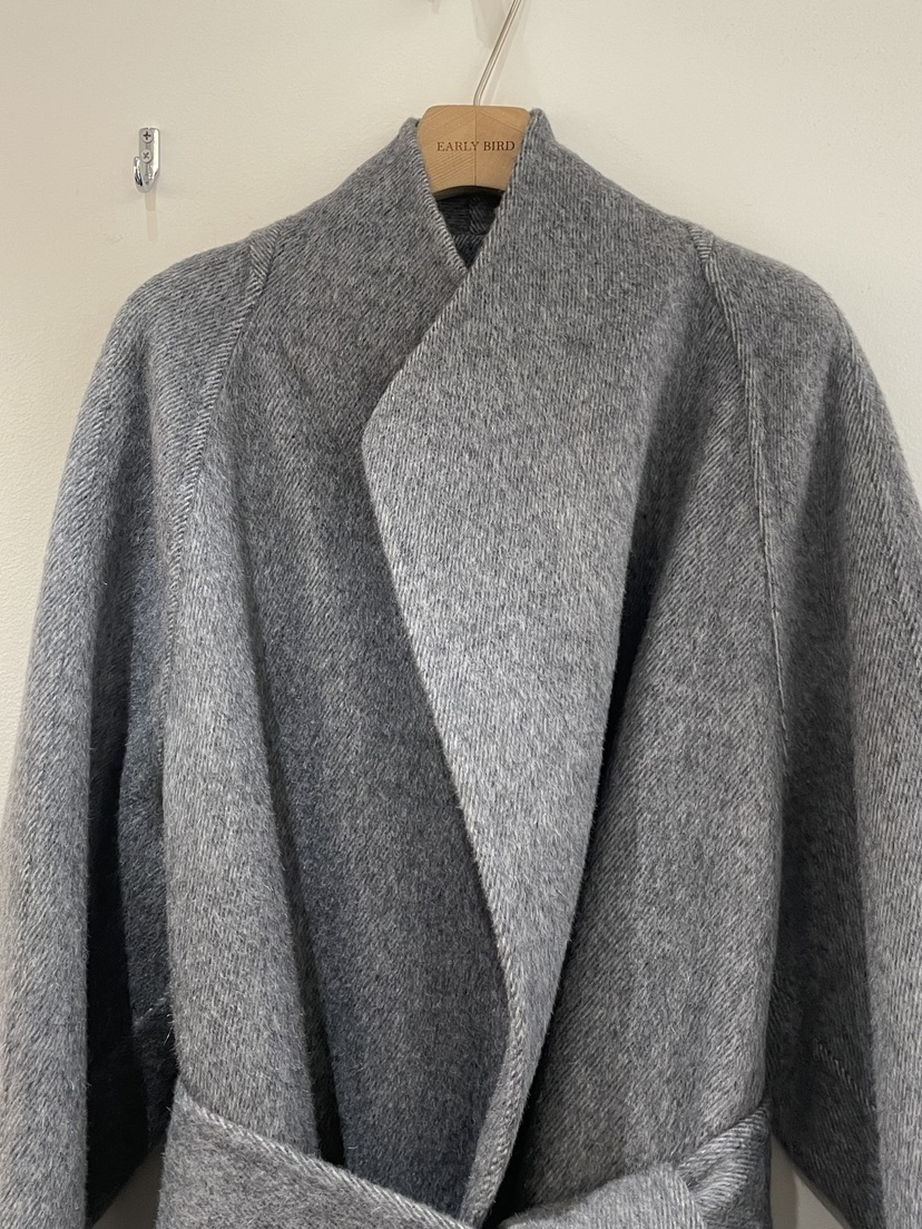 OBSESS東大門㊣代購女裝新品休閑時尚中長款大衣含腰帶手工OBSESS/EARLY BIRD中長款大衣