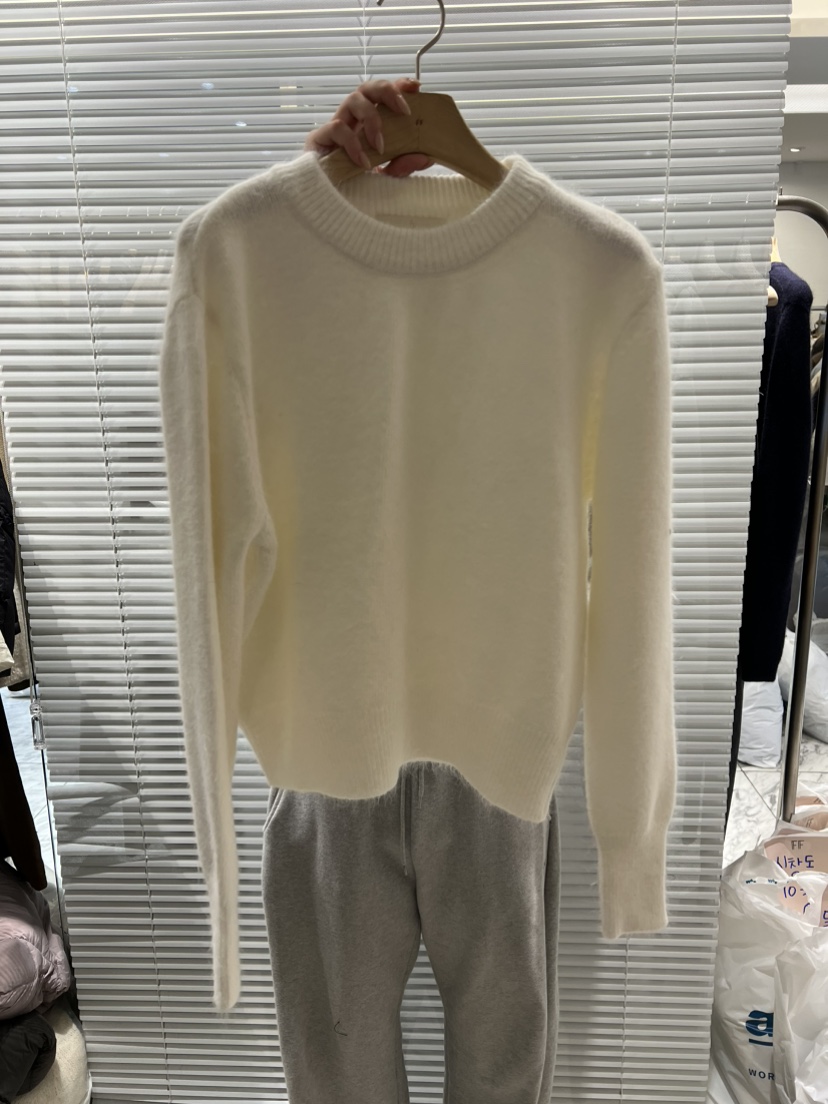 FF東大門㊣直郵女士新品職業推薦25秋冬人氣針織衫安哥拉羊毛FF/SUNDAY針織衫圖色5