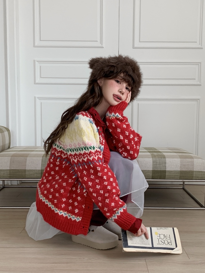 JKICHI東大門㊣代購女裝新款25秋冬熱賣休閑針織衫不含內搭JKICHI針織衫