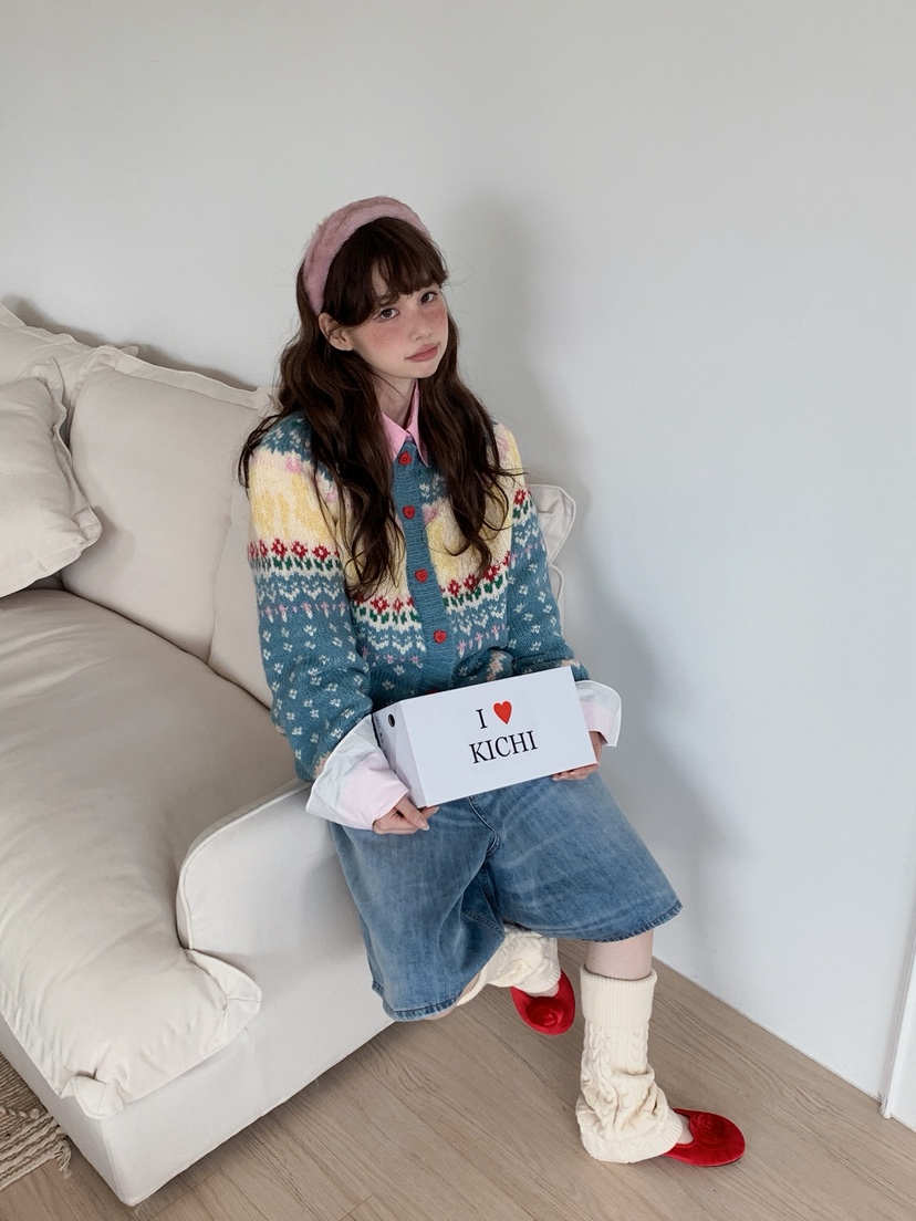 JKICHI東大門㊣代購女裝新款25秋冬熱賣休閑針織衫不含內搭JKICHI針織衫