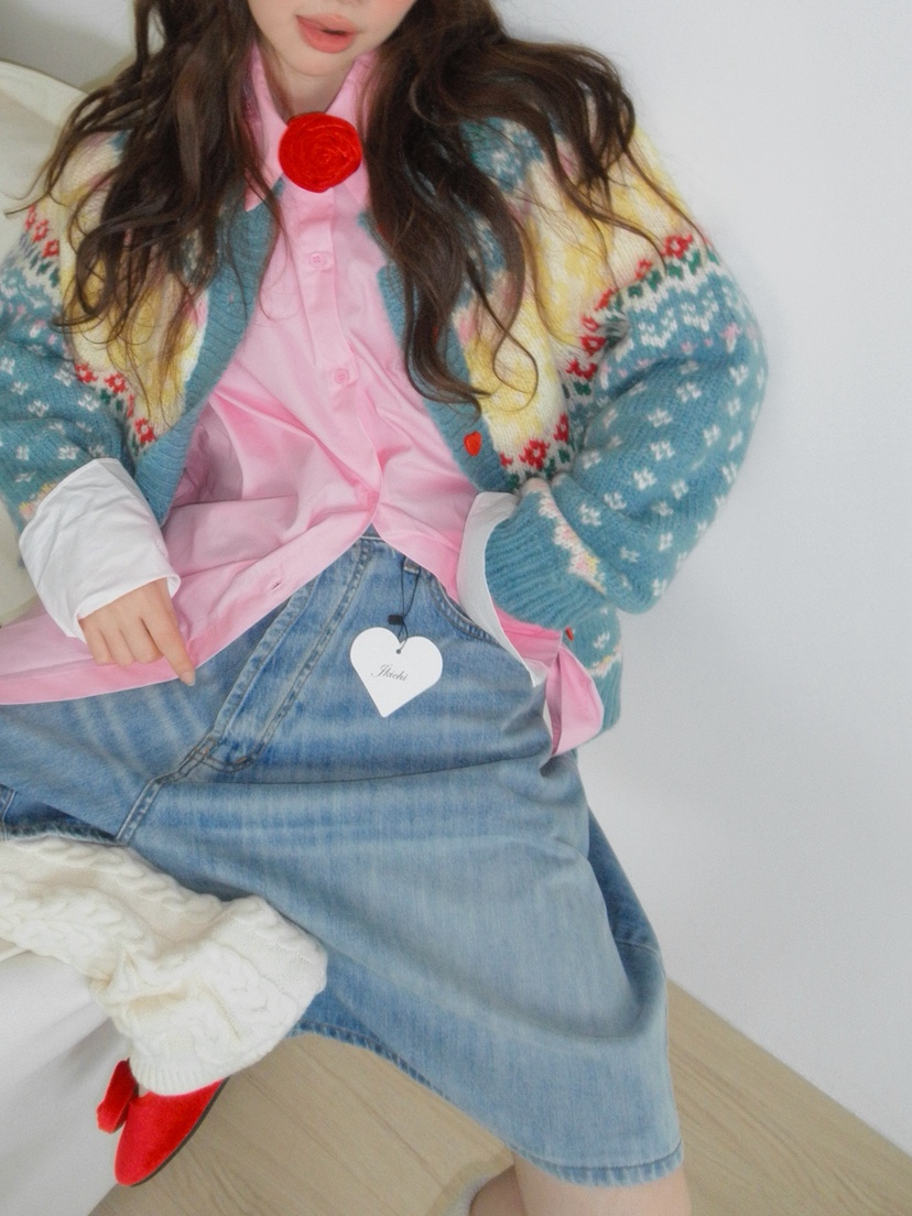 JKICHI東大門㊣代購女裝新款25秋冬熱賣休閑針織衫不含內搭JKICHI針織衫