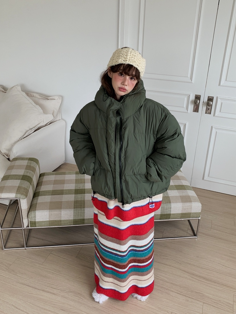 JKICHI韓國直郵㊣女裝新品真品時尚25秋冬人氣短款羽絨服填充JKICHI短款羽絨服