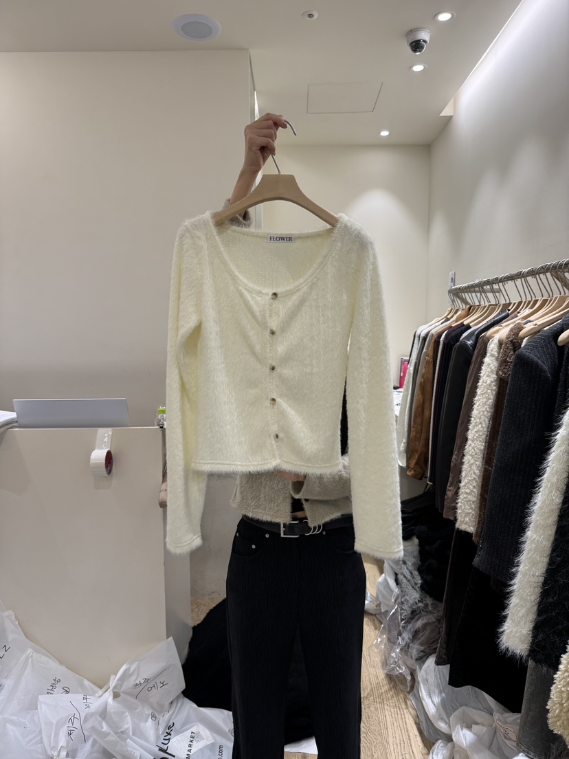 FLOWER-L東大門㊣實拍女士新款真品職業休閑時尚針織衫開衫FLOWER-L針織衫圖色3