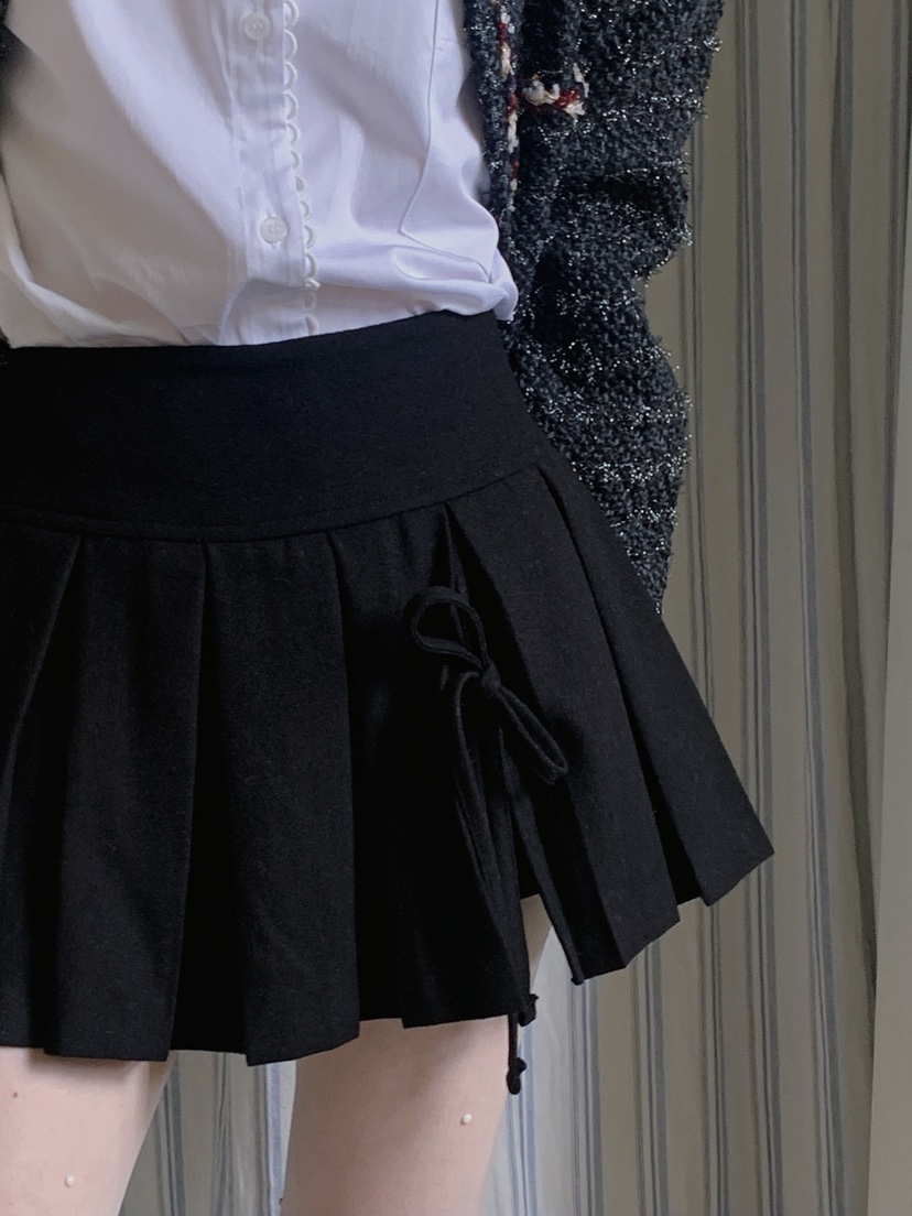 JKICHI東大門㊣代購女士新品休閑人氣職業推薦25秋冬短裙褶皺JKICHI短裙