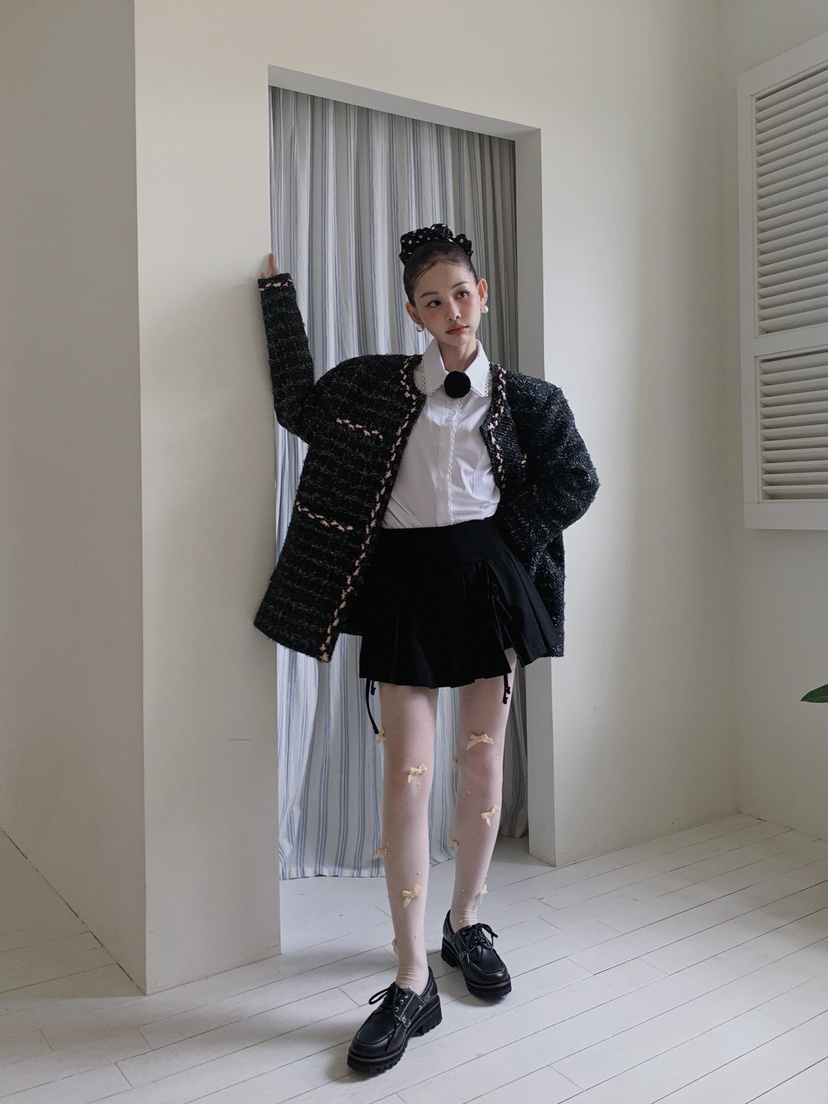 JKICHI東大門㊣代購女士新品休閑人氣職業推薦25秋冬短裙褶皺JKICHI短裙