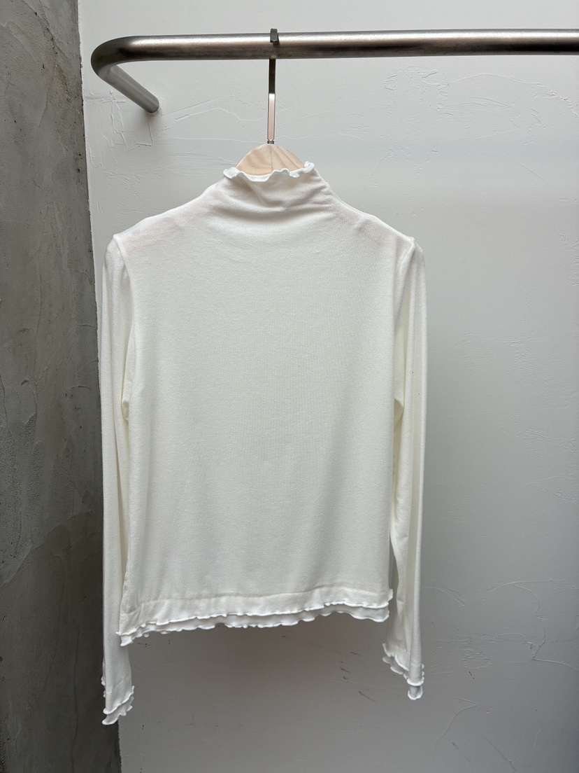 Verbena東大門㊣代購女士新款25秋冬推薦休閑熱賣長袖T恤褶皺Verbena長袖T恤