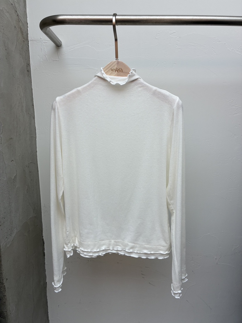 Verbena東大門㊣代購女士新款25秋冬推薦休閑熱賣長袖T恤褶皺Verbena長袖T恤圖色1