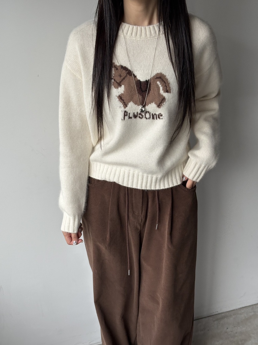 Verbena東大門㊣實拍女士新款25秋冬真品熱賣休閑推薦針織衫Verbena針織衫