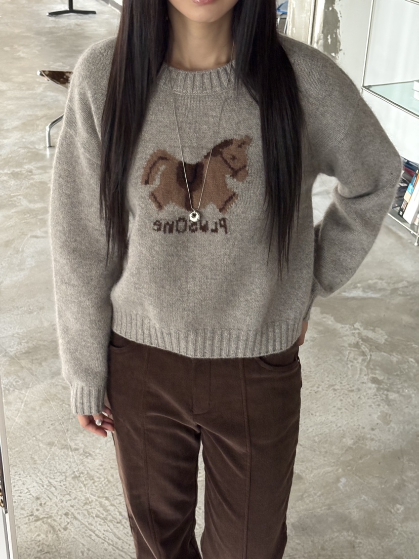 Verbena東大門㊣實拍女士新款25秋冬真品熱賣休閑推薦針織衫Verbena針織衫