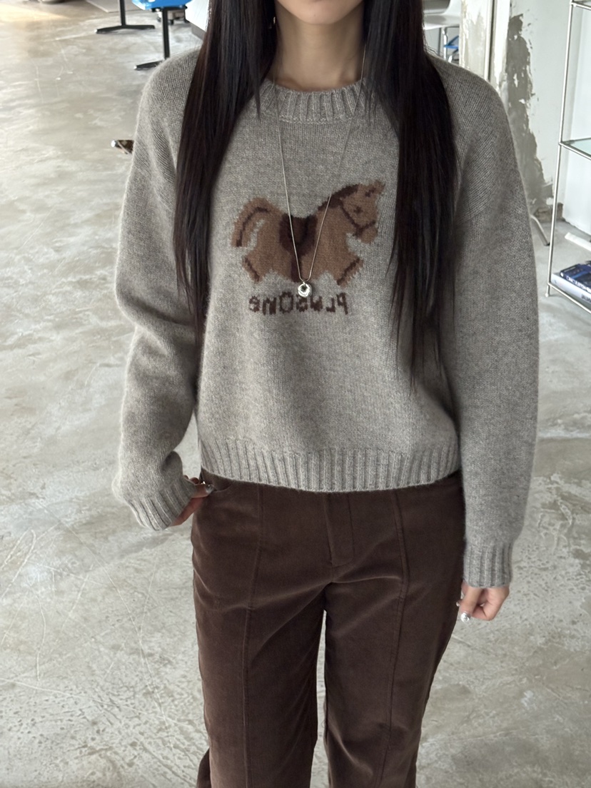 Verbena東大門㊣實拍女士新款25秋冬真品熱賣休閑推薦針織衫Verbena針織衫