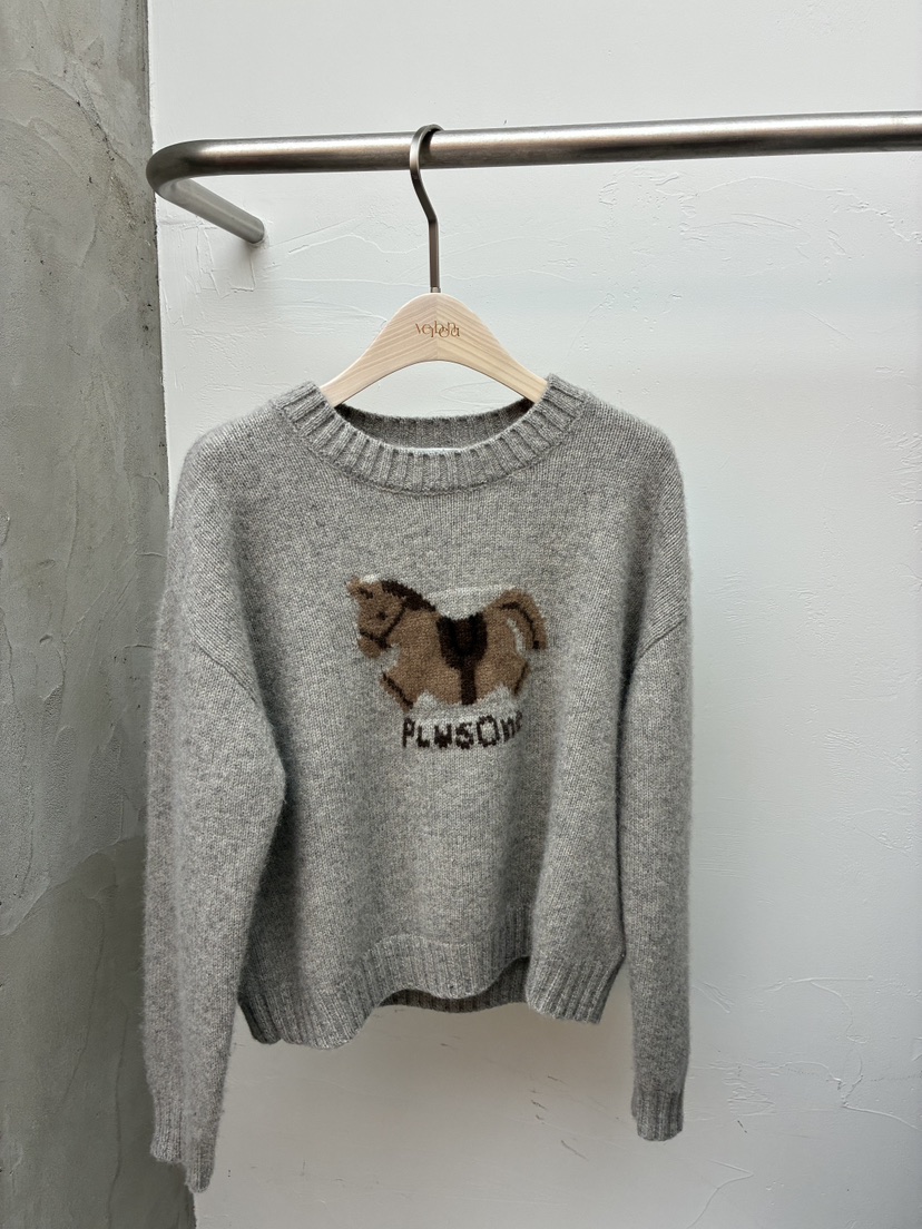 Verbena東大門㊣實拍女士新款25秋冬真品熱賣休閑推薦針織衫Verbena針織衫圖色2