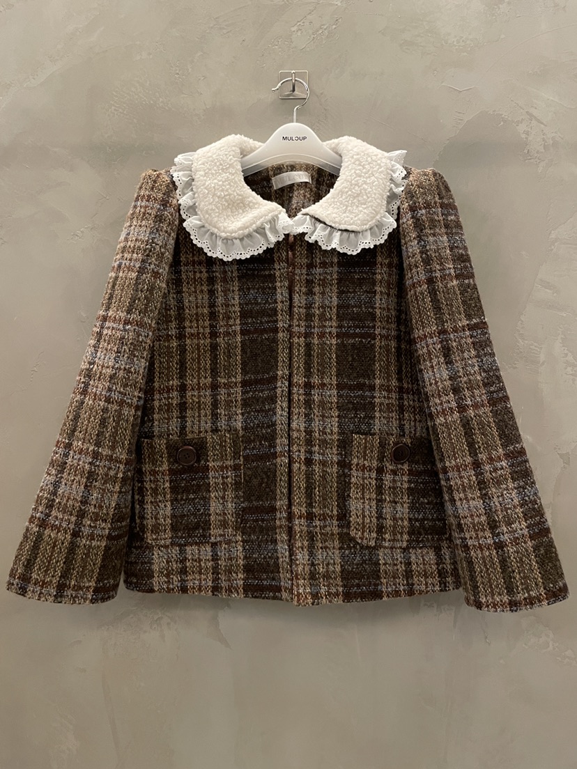 MULCUP韓國直郵㊣女士新款休閑25秋冬推薦熱賣人氣夾克復古MULCUP夾克圖色1