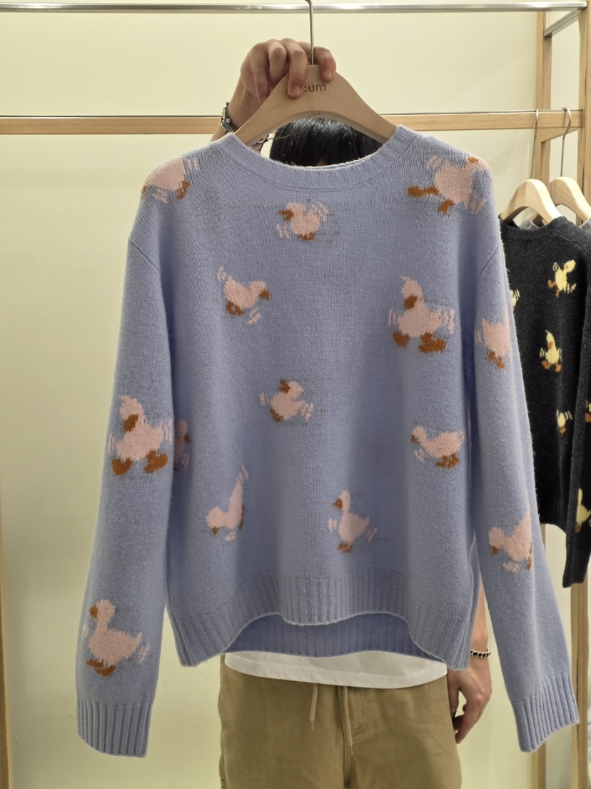 EUM韓國直郵㊣女裝新品熱賣25秋冬人氣休閑推薦時尚真品針織衫EUM針織衫圖色3