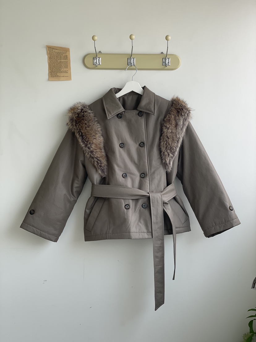 JOURNEY東大門㊣代購女裝新品推薦真品時尚人氣夾克含腰帶羊毛JOURNEY夾克圖色1