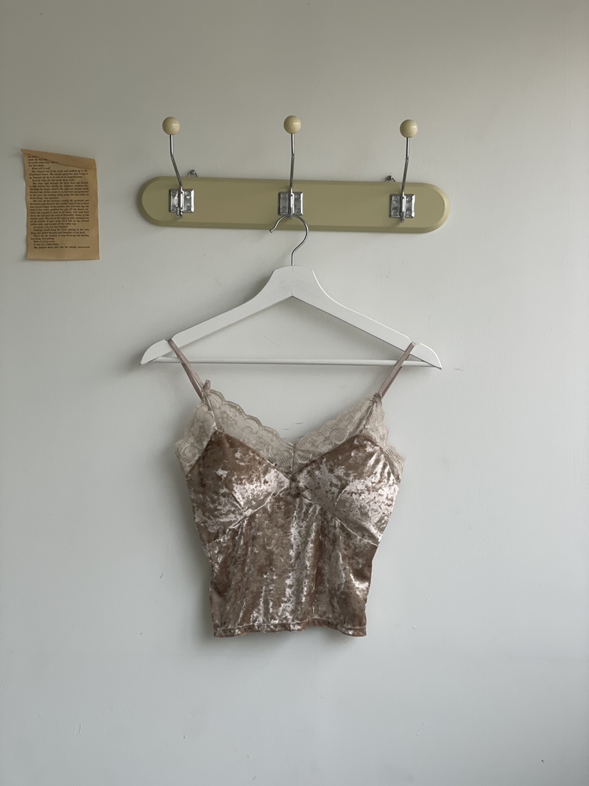 JOURNEY韓國直郵㊣女裝新品25秋冬時尚人氣熱賣吊帶背心天鵝絨JOURNEY吊帶/背心圖色1