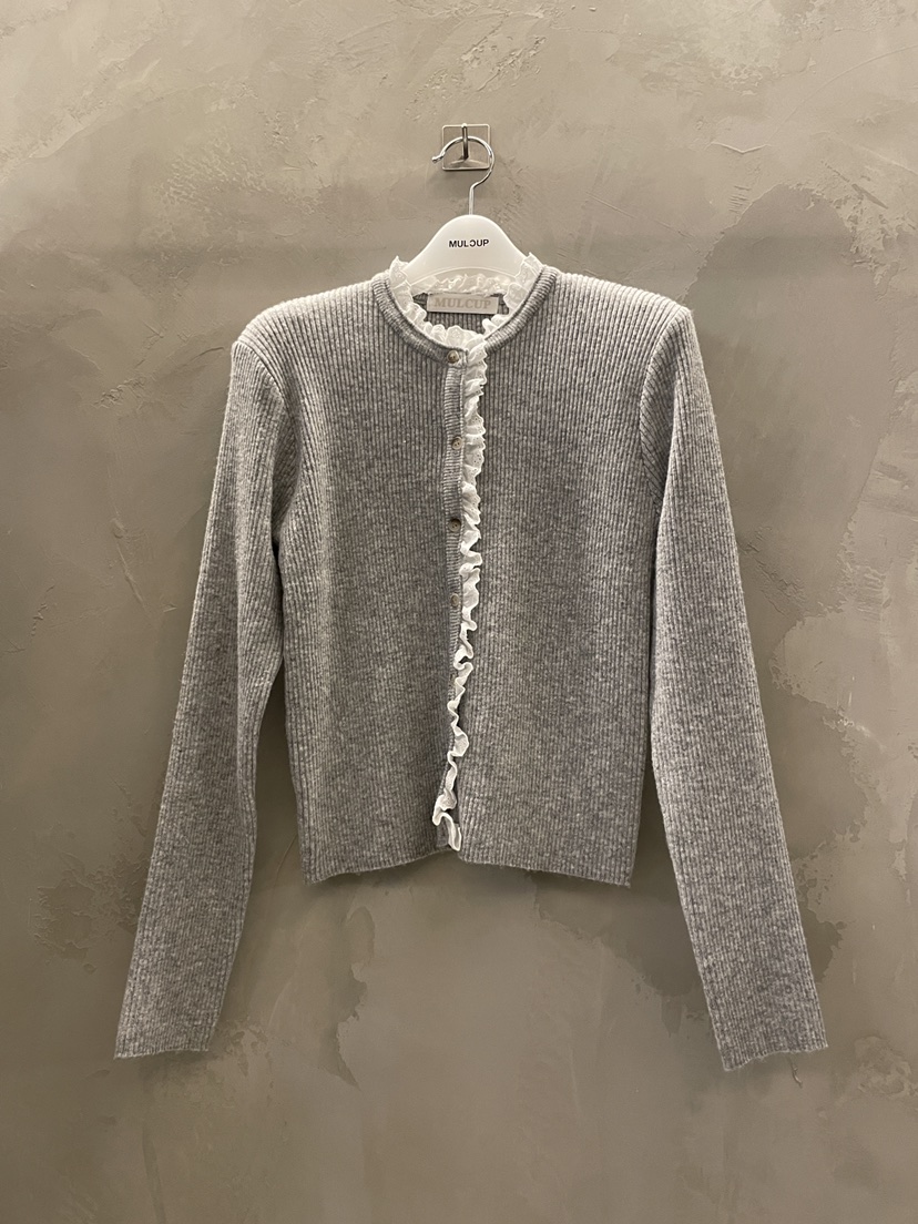 MULCUP韓國直郵㊣女裝新款休閑25秋冬熱賣人氣職業針織衫開衫MULCUP針織衫圖色1