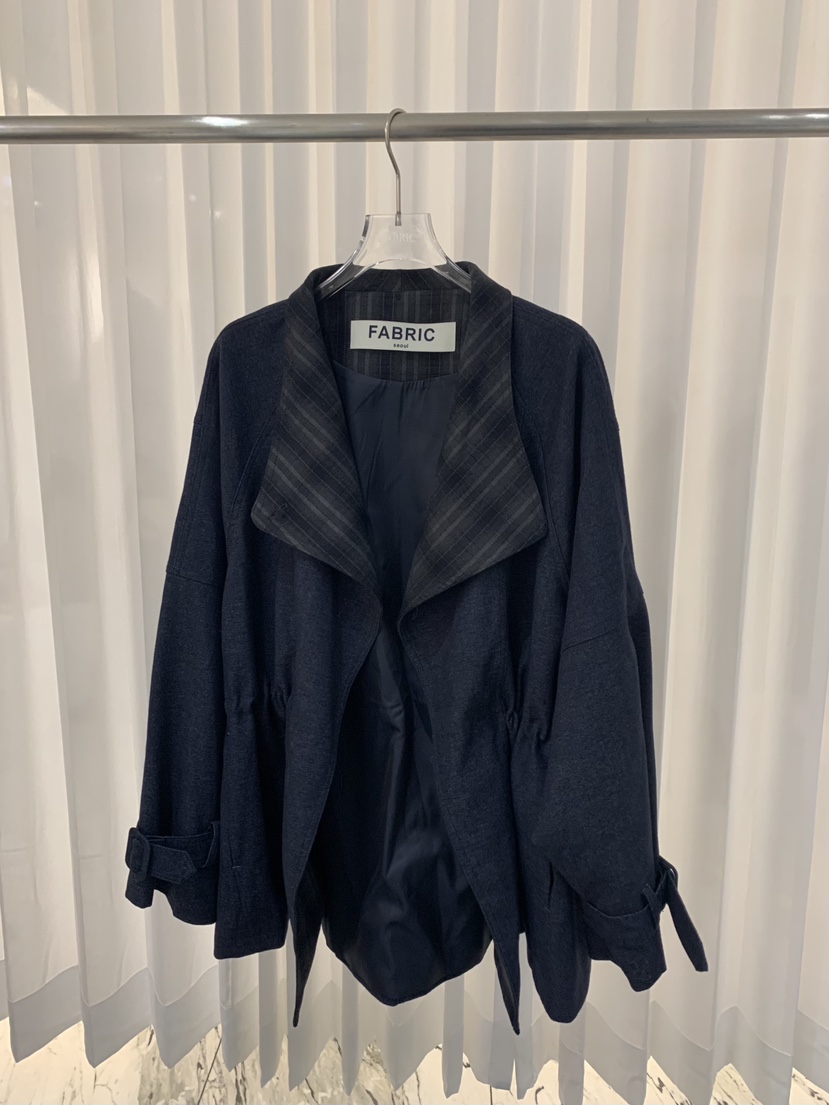 FABRIC東大門㊣直郵女裝新款熱賣真品推薦25秋冬職業休閑夾克FABRIC夾克圖色1深藍色