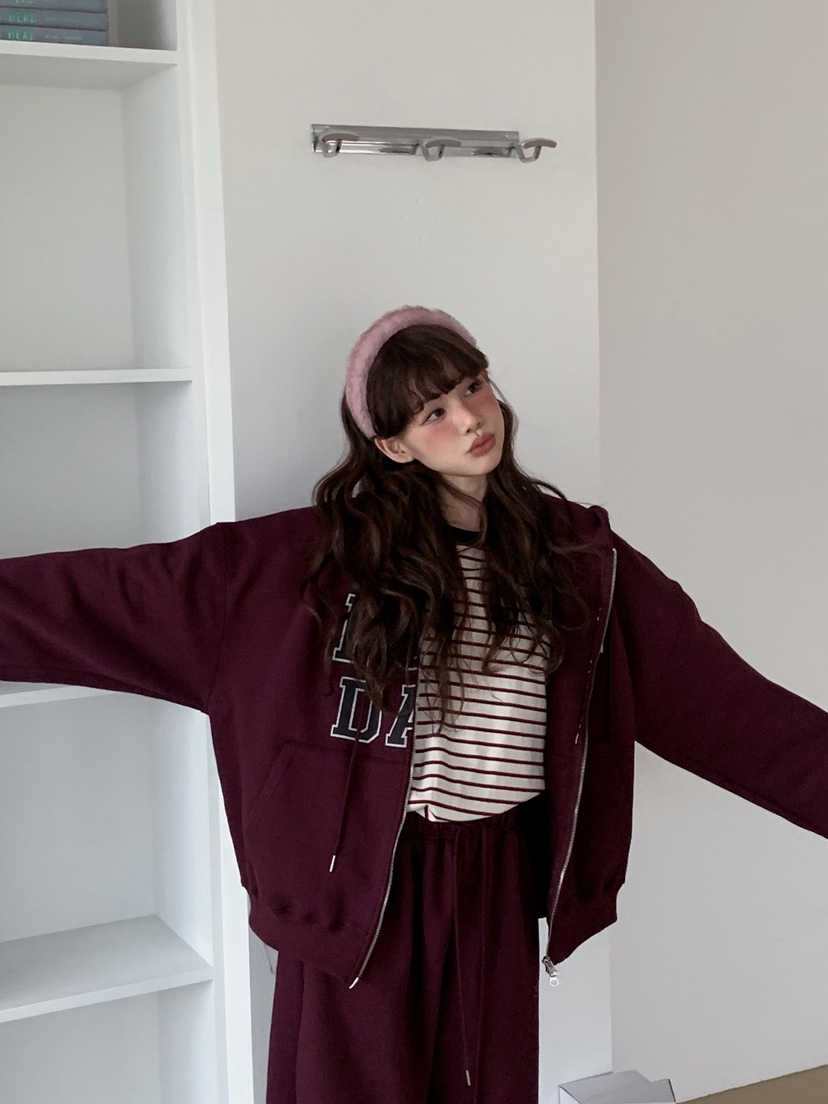 JKICHI韓國代購㊣女士新款推薦夾克連帽衫加絨不含圍巾羊毛JKICHI夾克