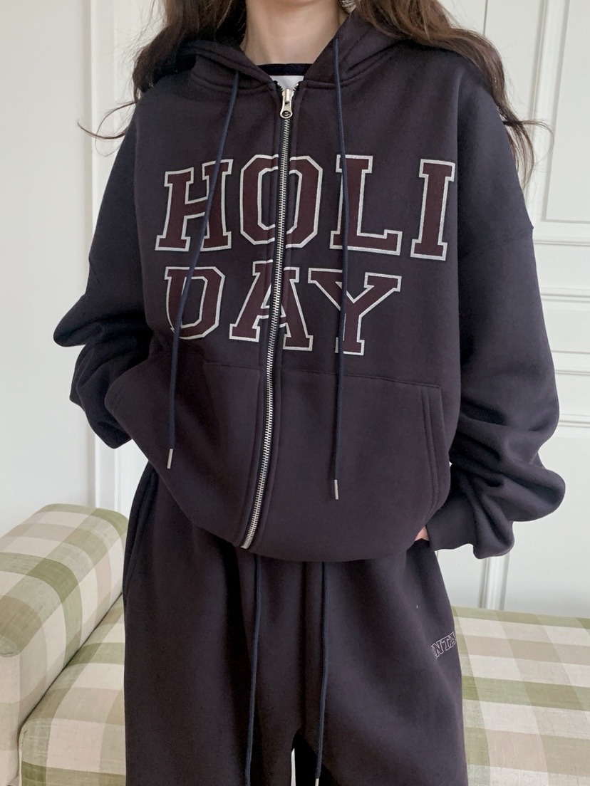 JKICHI韓國代購㊣女士新款推薦夾克連帽衫加絨不含圍巾羊毛JKICHI夾克圖色1