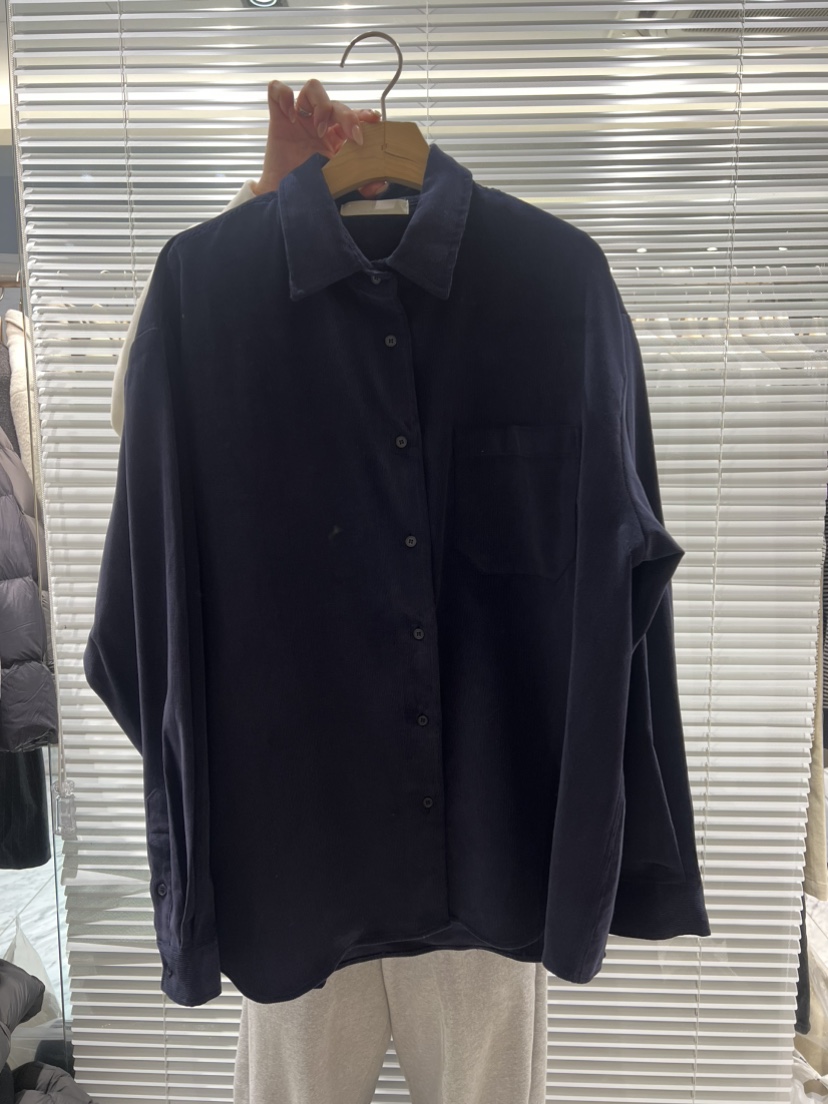 FF韓國代購㊣女士新品休閑職業推薦25秋冬襯衫蕾絲衫燈芯絨FF/SUNDAY襯衫/蕾絲衫圖色4