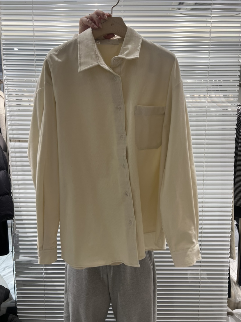 FF韓國代購㊣女士新品休閑職業推薦25秋冬襯衫蕾絲衫燈芯絨FF/SUNDAY襯衫/蕾絲衫圖色5