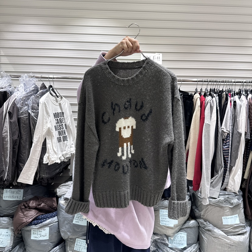 BRICKLANE東大門㊣代購女士新款休閑時尚推薦25秋冬針織衫雙排扣BRICKLANE針織衫圖色1