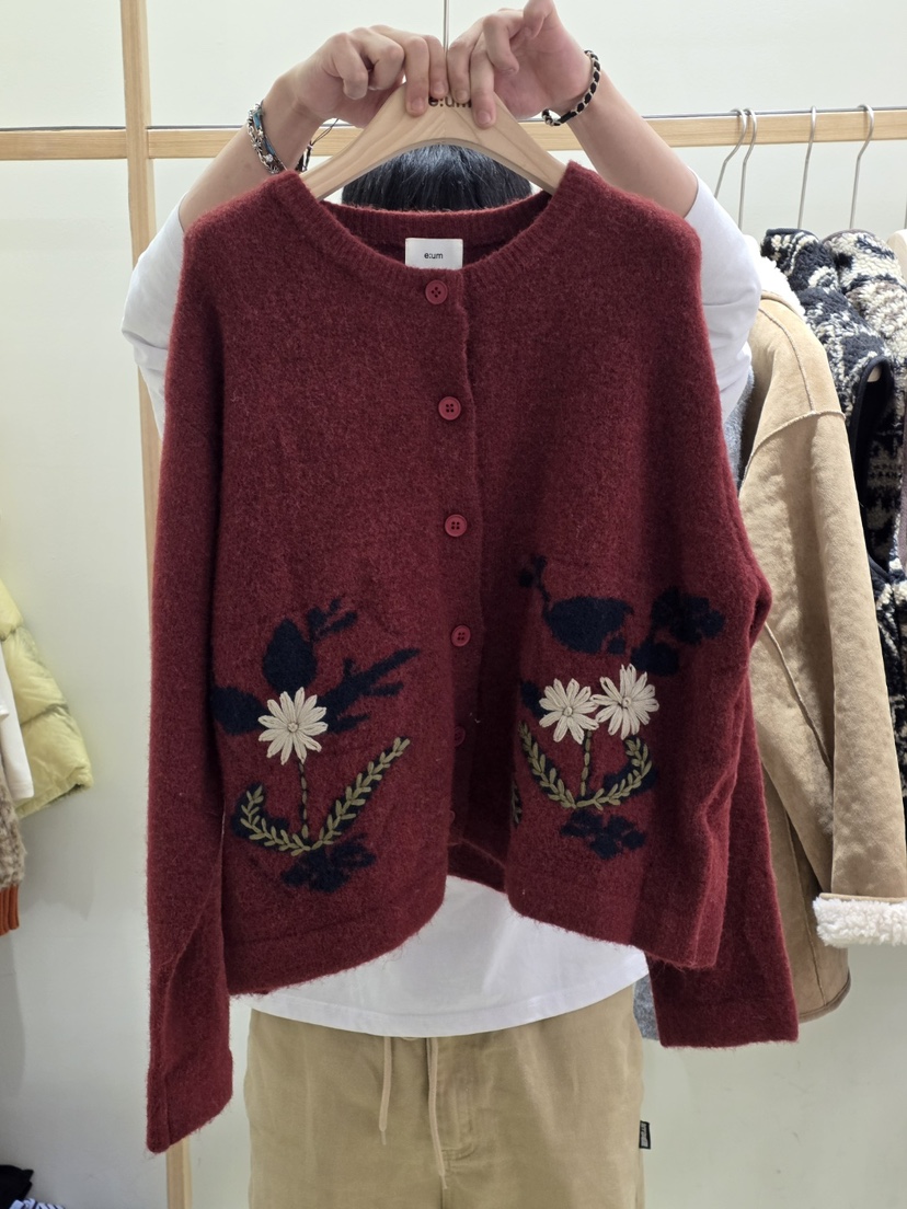 EUM東大門㊣實拍女裝新款時尚推薦職業真品休閑25秋冬針織衫EUM針織衫圖色2