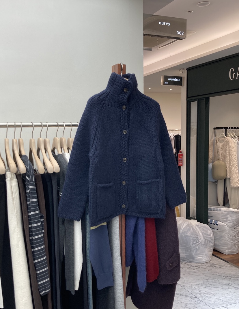 CURVY東大門㊣代購女士新品時尚熱賣人氣推薦針織衫羊毛開衫CURVY針織衫圖色2