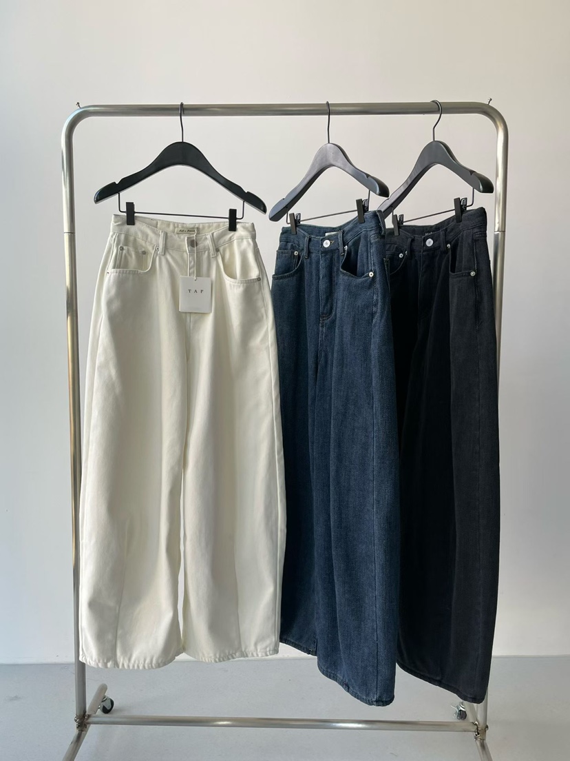 TAF東大門㊣直郵女裝新品職業真品25秋冬時尚熱賣推薦牛仔褲TAF牛仔褲
