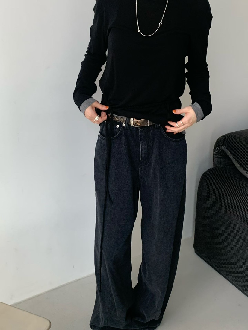 TAF東大門㊣直郵女裝新品職業真品25秋冬時尚熱賣推薦牛仔褲TAF牛仔褲