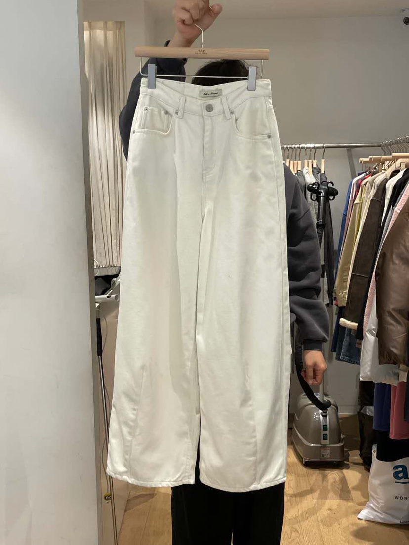 TAF東大門㊣直郵女裝新品職業真品25秋冬時尚熱賣推薦牛仔褲TAF牛仔褲圖色1