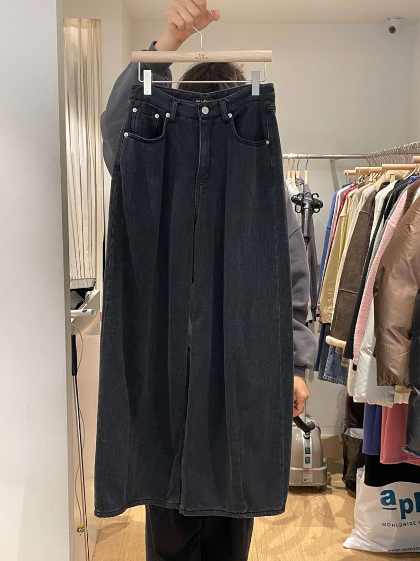 TAF東大門㊣直郵女裝新品職業真品25秋冬時尚熱賣推薦牛仔褲TAF牛仔褲圖色3