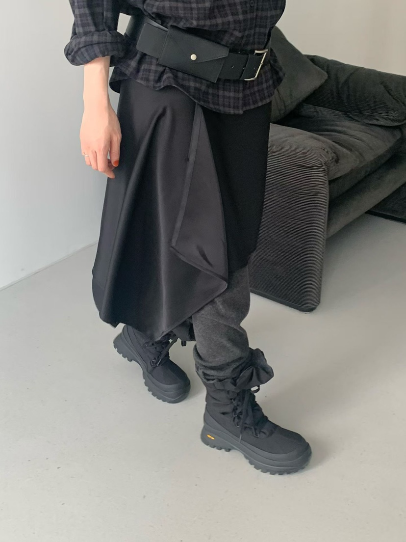 TAF東大門㊣代購女士新款真品時尚休閑人氣半身裙中短裙緞面TAF半身裙/中短裙