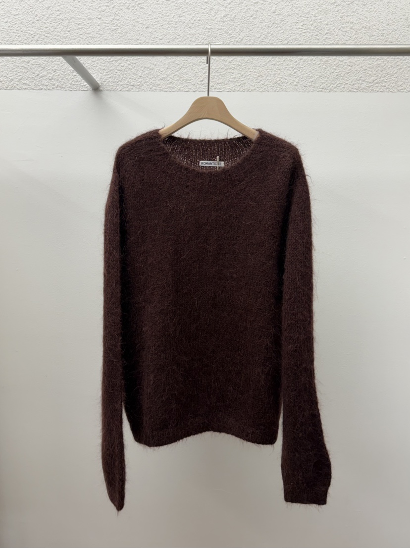 ROMANTICIZE韓國代購㊣女士新品人氣推薦職業真品上衣馬海毛ROMANTICIZE上衣圖色2