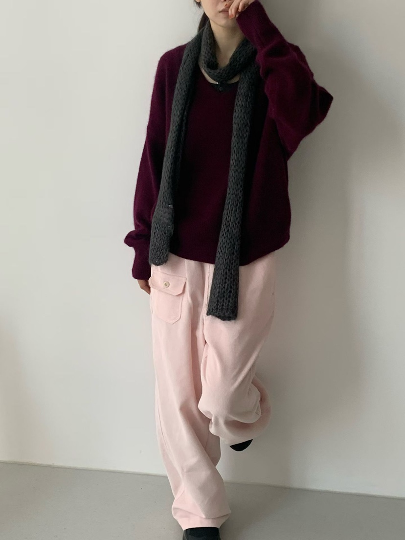 TAF東大門㊣實拍女士新款真品職業休閑人氣25秋冬休閑褲燈芯絨TAF休閑褲