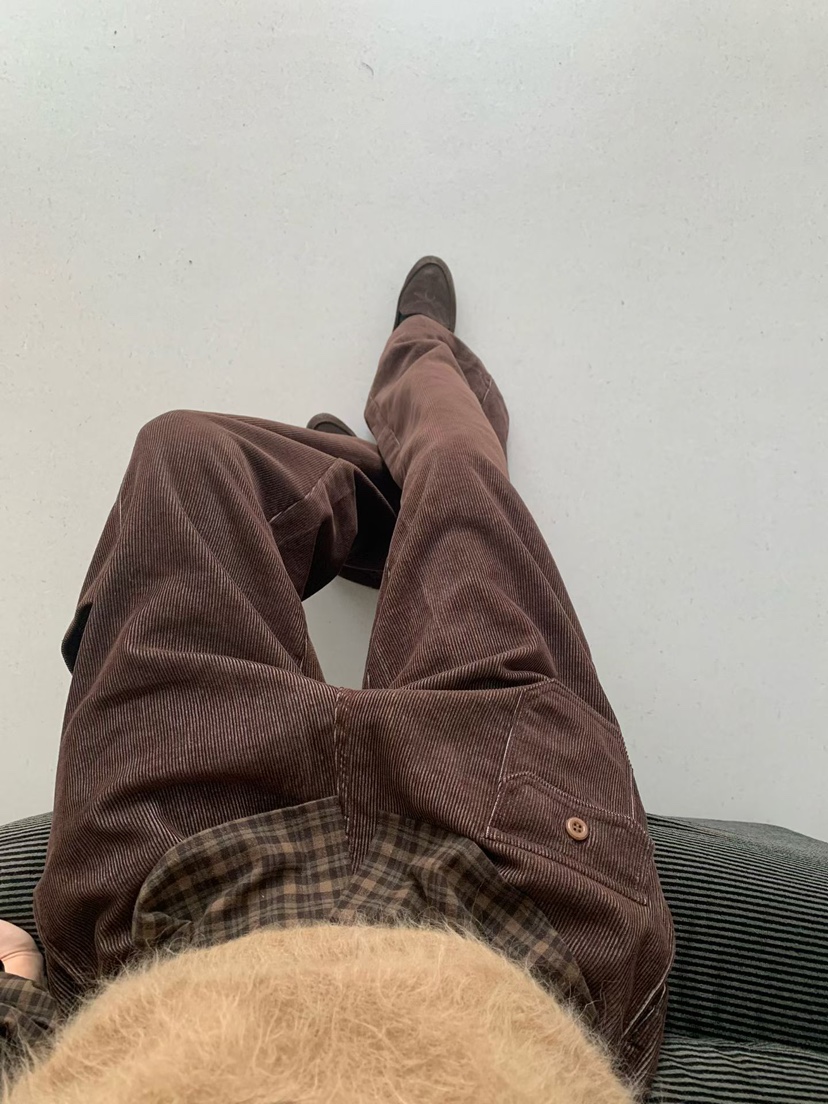 TAF東大門㊣實拍女士新款真品職業休閑人氣25秋冬休閑褲燈芯絨TAF休閑褲