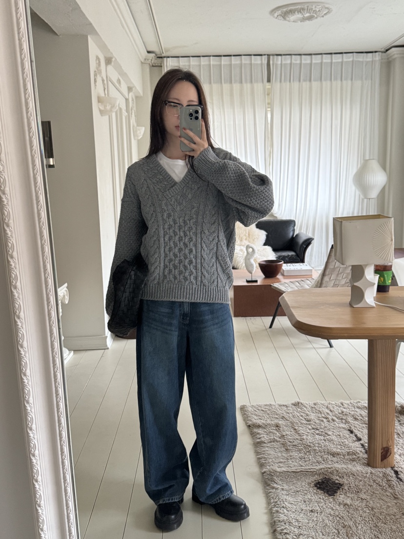 THE ABLE東大門㊣代購女裝新款25秋冬人氣職業真品毛衣手工THE ABLE/TA毛衣