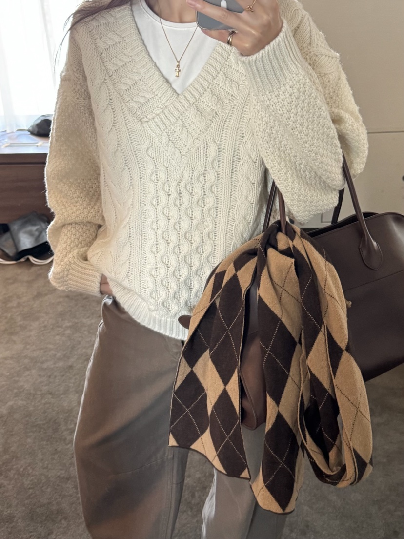 THE ABLE東大門㊣代購女裝新款25秋冬人氣職業真品毛衣手工THE ABLE/TA毛衣