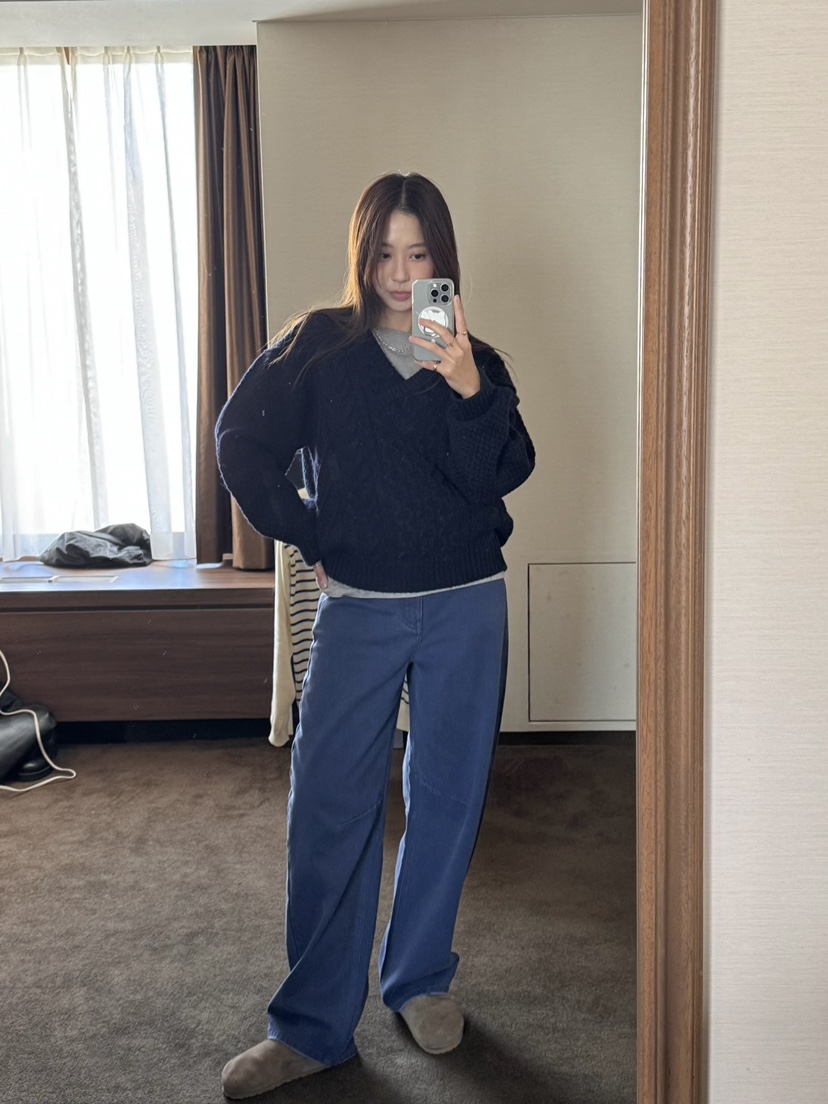 THE ABLE東大門㊣代購女裝新款25秋冬人氣職業真品毛衣手工THE ABLE/TA毛衣