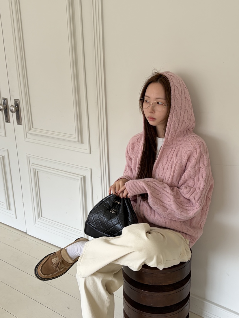 THE ABLE韓國直郵㊣女士新款人氣職業推薦真品毛衣連帽拉鏈衫THE ABLE/TA毛衣