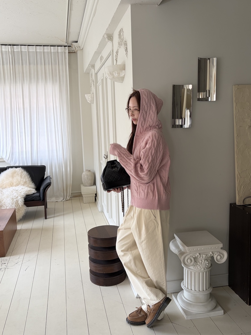 THE ABLE韓國直郵㊣女士新款人氣職業推薦真品毛衣連帽拉鏈衫THE ABLE/TA毛衣